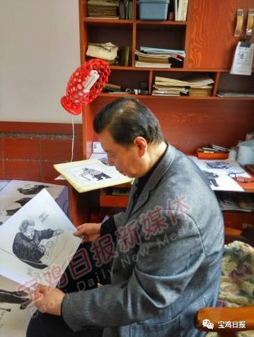 宝鸡79岁老人画,七旬老人手绘画作品