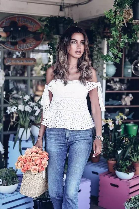 夏季仙女一字肩,一字肩夏季仙女