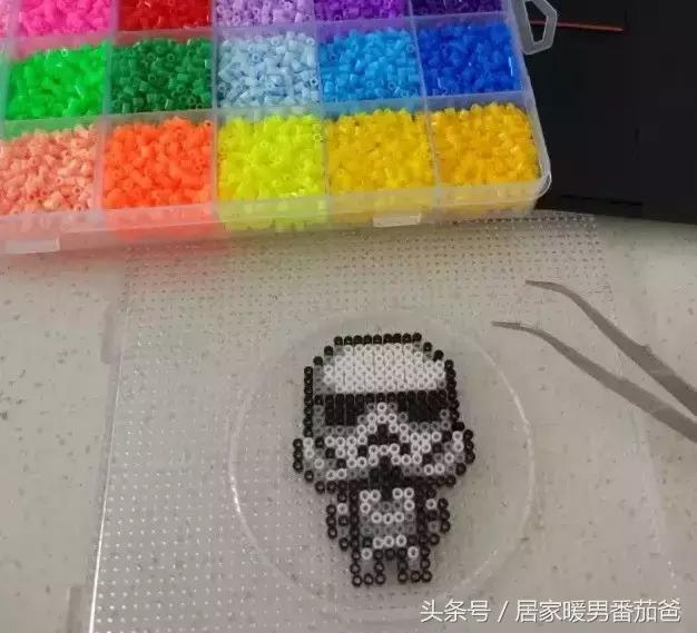 手工活大家一起干,拼豆豆手工教程