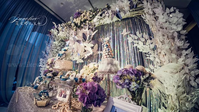 户外婚礼场景布置效果图,红色系婚礼户外布置场景