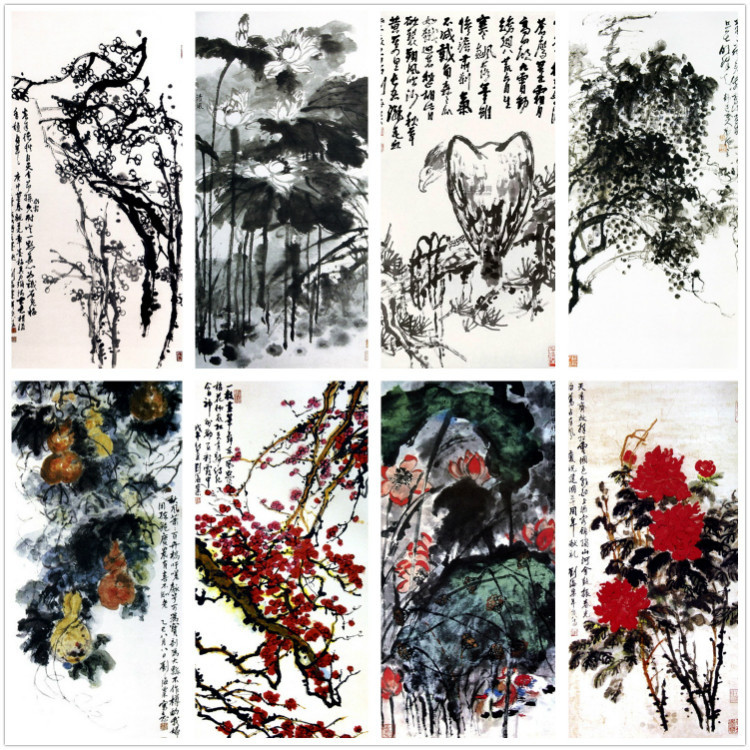 海派花鸟画谁的比较好,海派名家张雄花鸟画