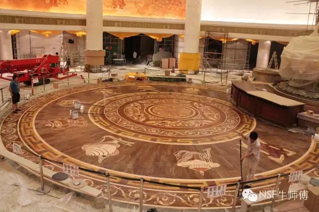 和风雅致拼花地板,中式轻奢拼花木地板