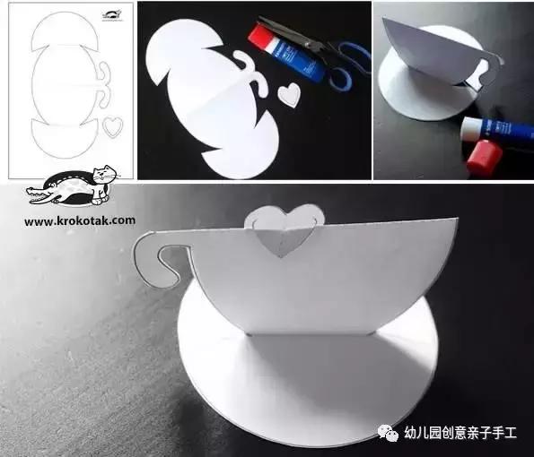 幼儿园简单卡纸小贺卡,卡纸贺卡幼儿园手工