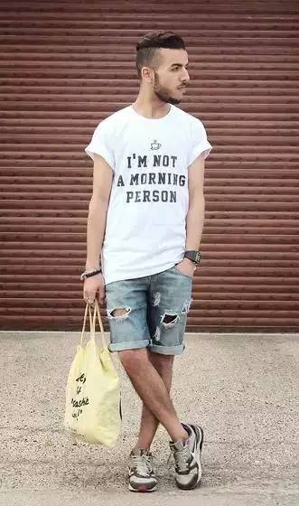 男生帅气短裤,男生穿怎样的短裤好看新款