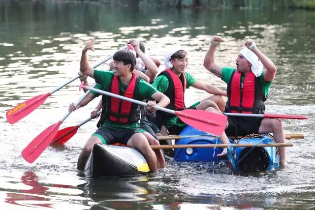 海外拉练日记(二):自制皮划艇大赛high翻全队附海量图集