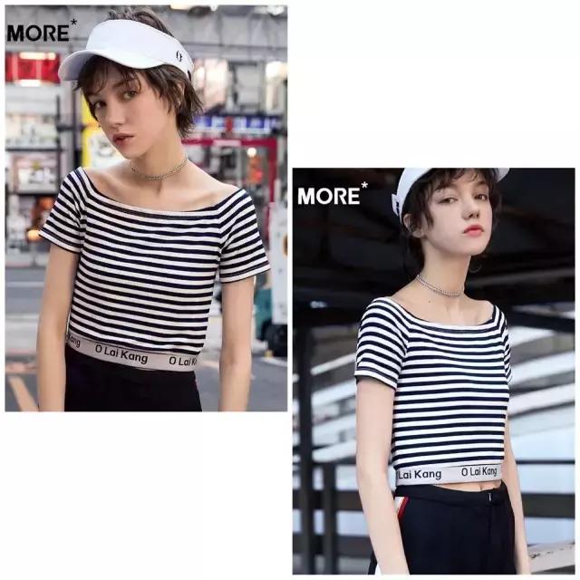 想要怎么穿都比别人瘦，只要一件条纹衫