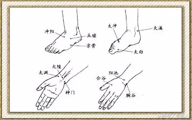 止疼万能穴图解,穴位养生十二原穴可治疗一切疼痛