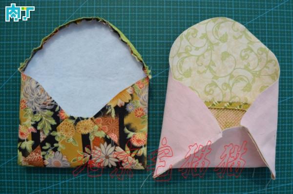 手工diy皮质信封包,复古手拿包手工制作