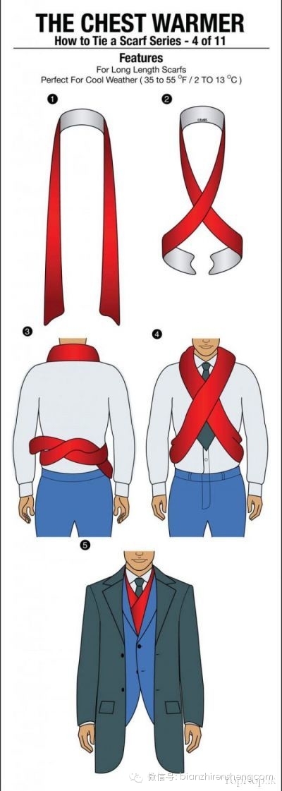 男士围巾的各种围法简单,男士围巾的各种围法长丝巾教学