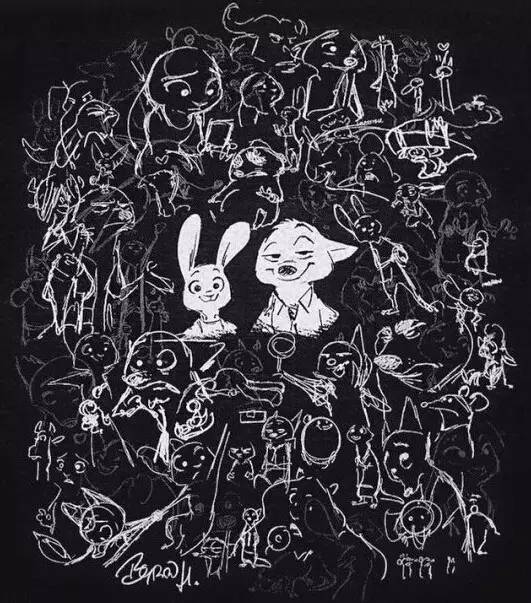 《疯狂动物城》|引爆朋友圈的好玩细节（附表情包和手绘原稿）