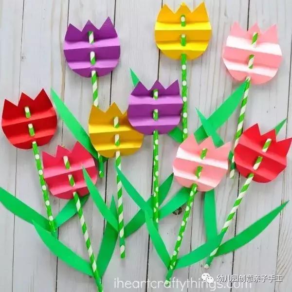 幼儿园手工卡纸花,幼儿园卡纸手工花教程