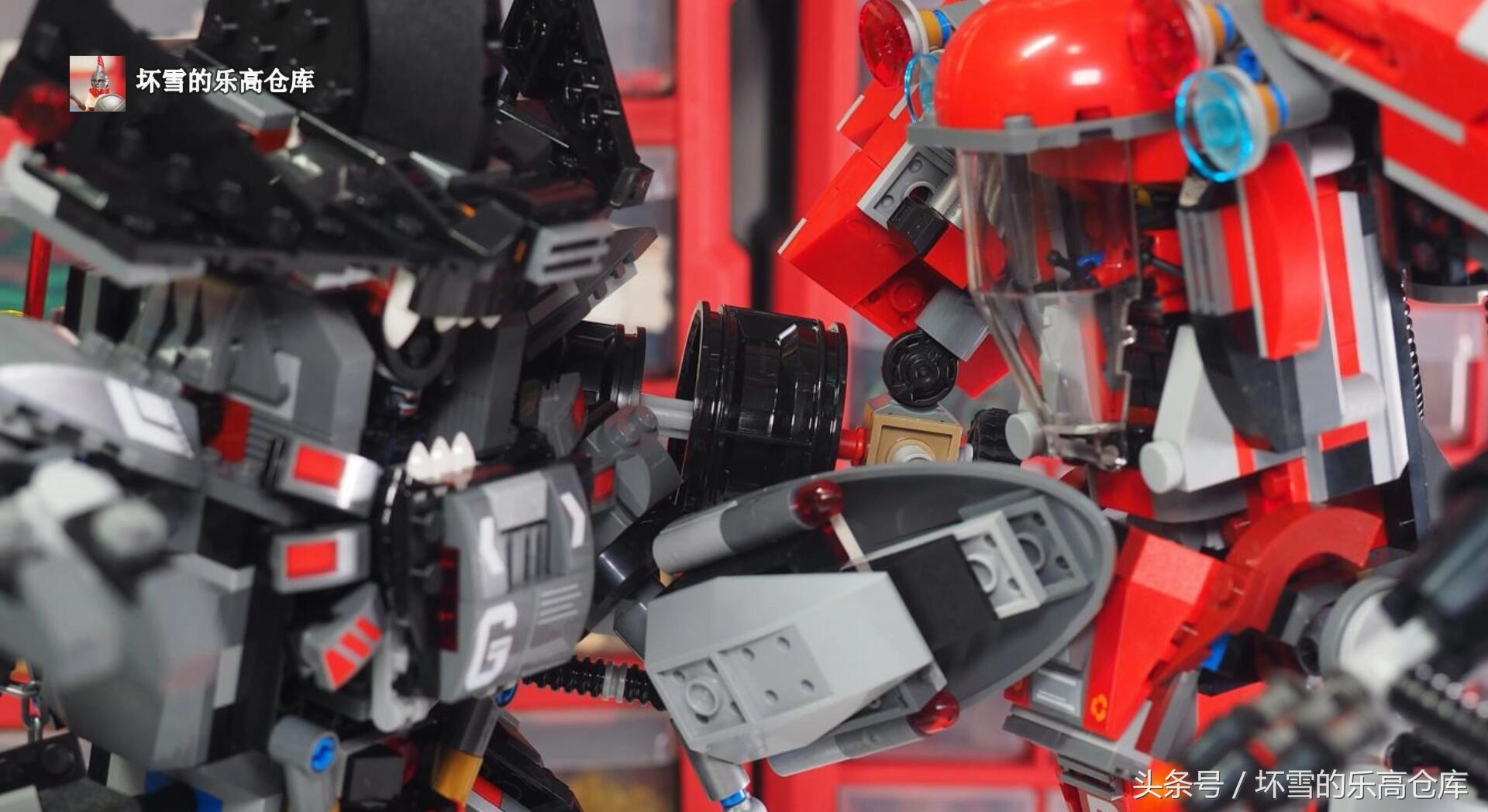 乐高幻影忍者第一代幻影机甲拼装,乐高幻影忍者泰坦机甲盗版和正版