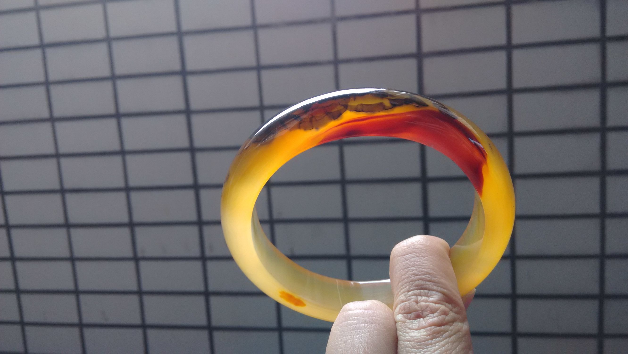 冰彩玛瑙手镯,马料高冰透玛瑙手镯