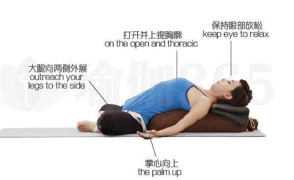 束角式瑜伽体式,瑜伽动作仰卧束角式