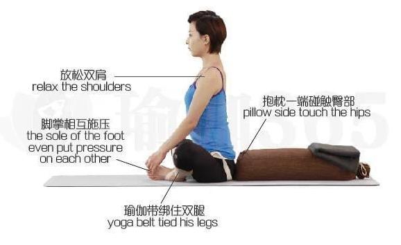 束角式瑜伽体式,瑜伽动作仰卧束角式