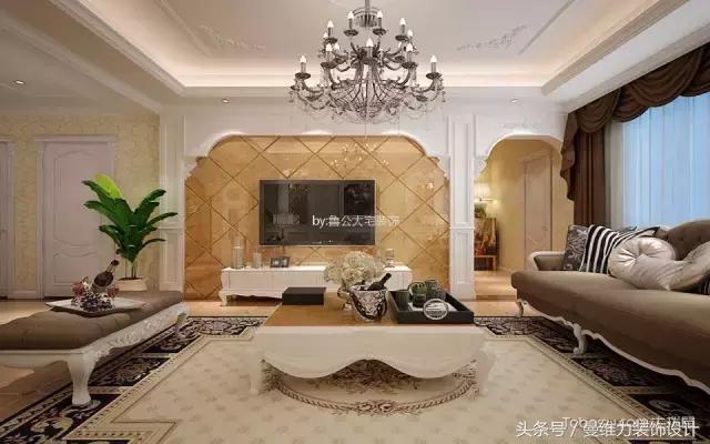 8款客厅大理石电视墙告诉你，有时候装修的档次也就一墙之差