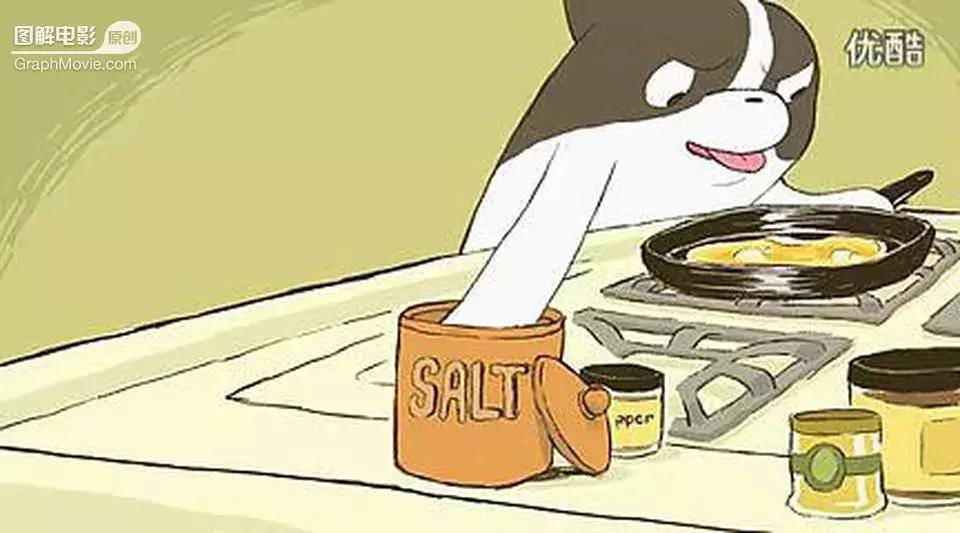 1分钟看完煎蛋饼养只狗狗来做饭狗版の田螺姑娘