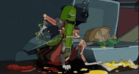 一条黄瓜加上宇宙第一的脑袋，等于无敌的存在，神剧瑞克回归