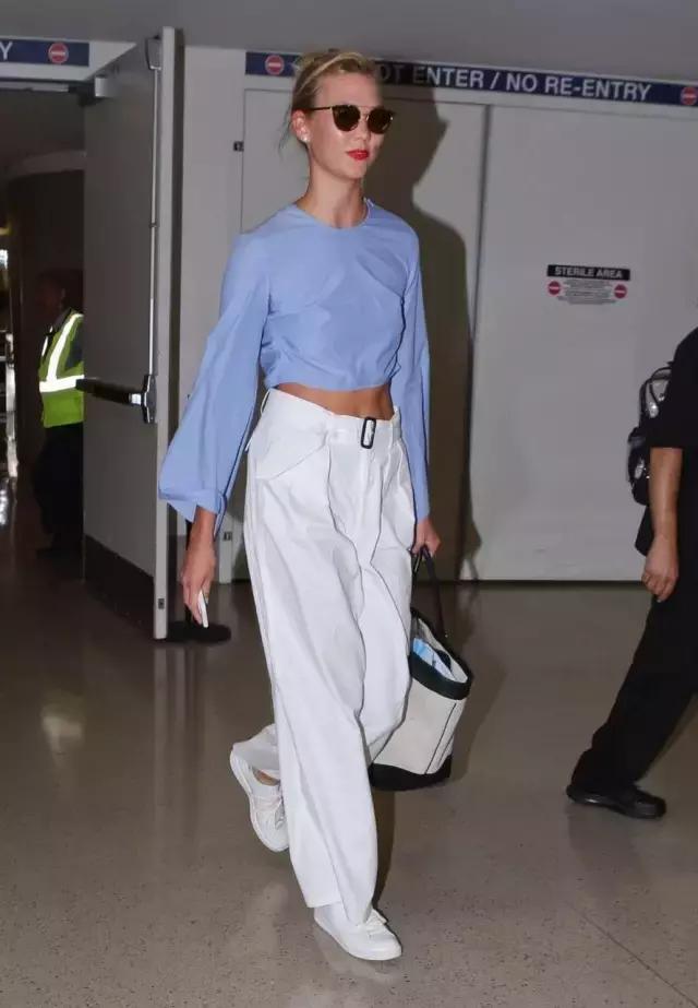 矮个子夏天穿阔腿裤好看吗,淡蓝色牛仔阔腿裤穿搭夏天学生