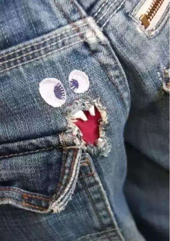 破洞牛仔裤越来越大,牛仔裤破洞拉丝断了怎么补