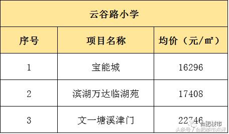滨湖重点学区房价格,滨湖有哪些不错的学区楼盘