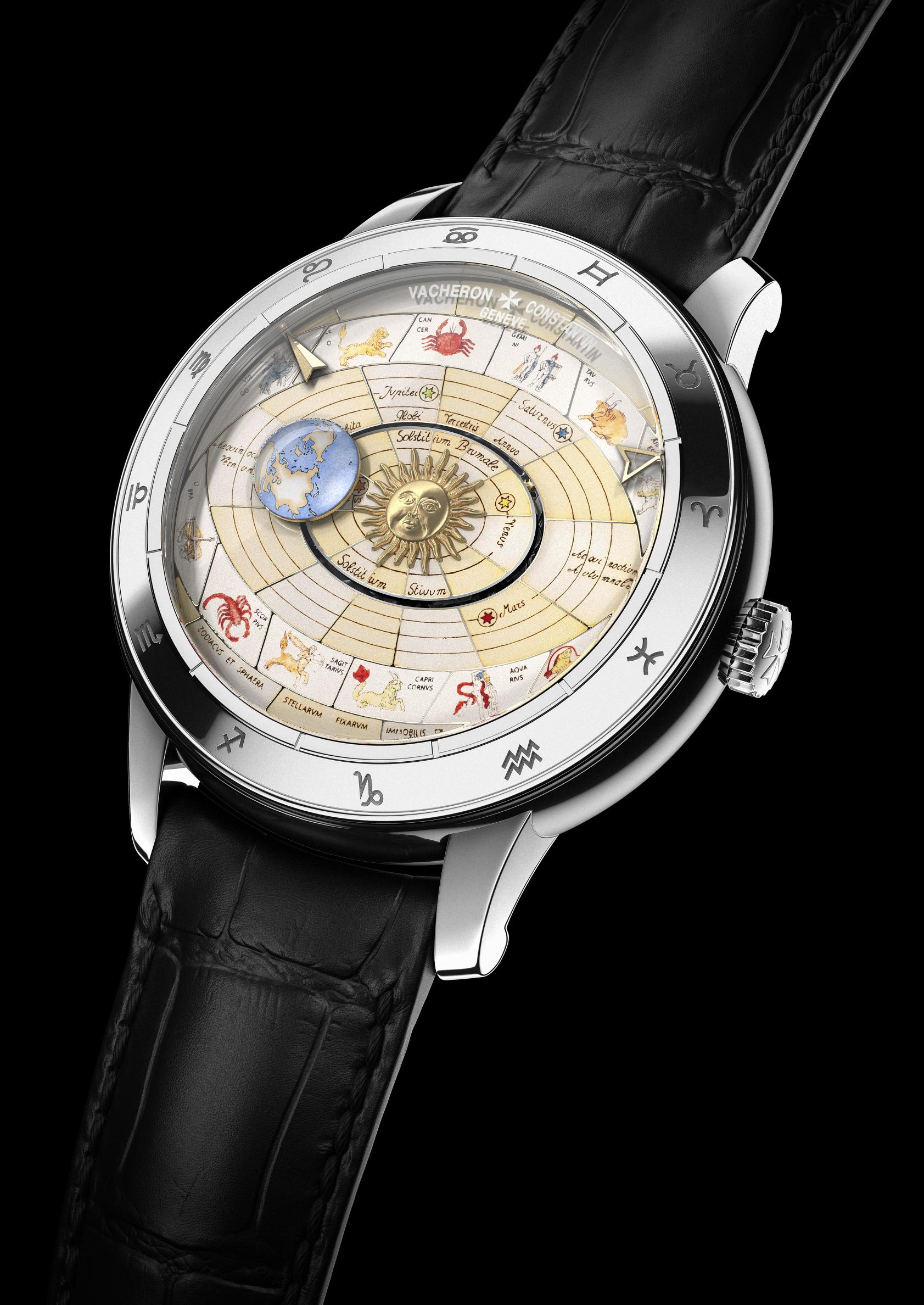 江诗丹顿手表高清大图,江诗丹顿带一个地球和月亮的手表