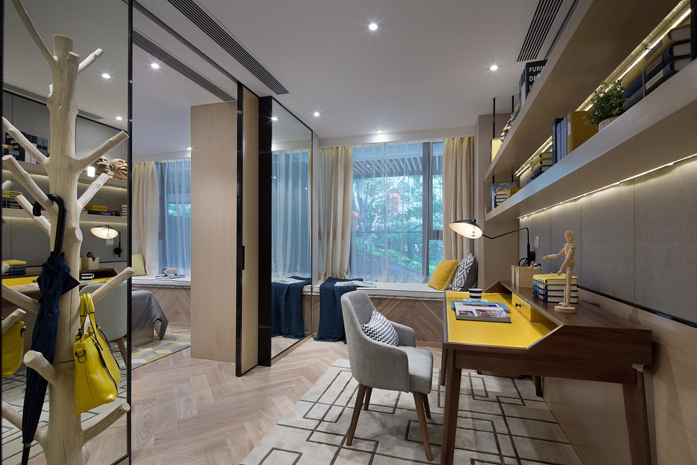 江阴市120平米三室一厅装修轻奢风,江阴102平米欧式装修风格