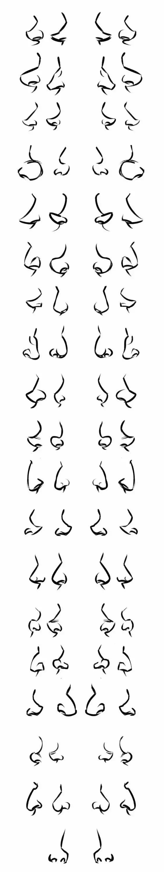 各种鼻子简笔画幼儿,简笔画鼻子的画法