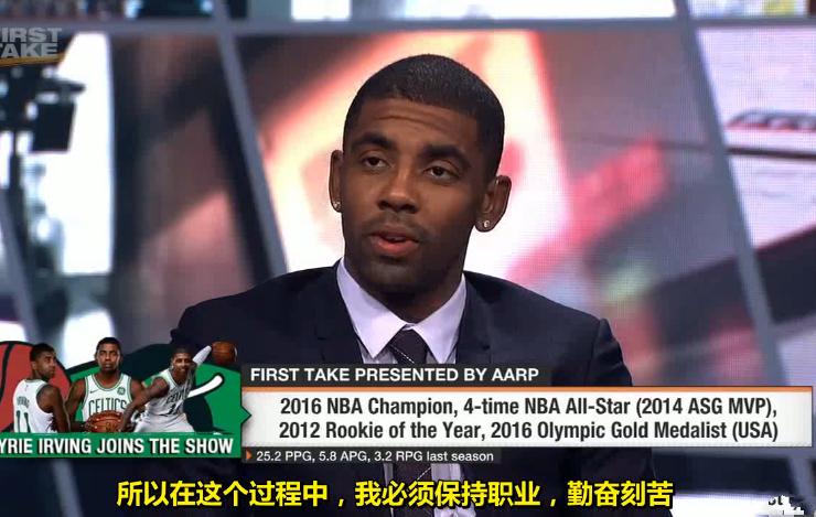 欧文谈为什么不与詹姆斯联手,欧文透露再次联手詹姆斯