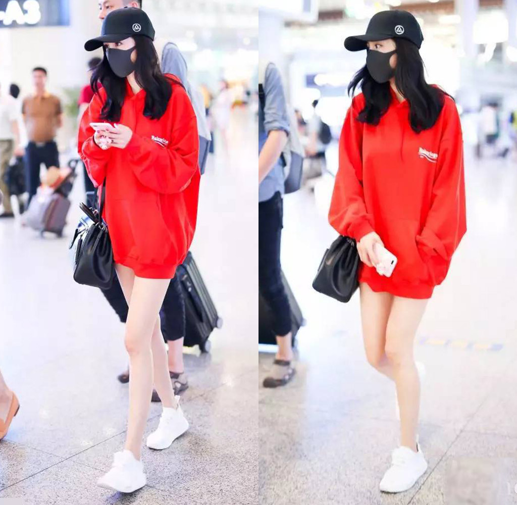 带货女王杨幂全集,杨幂同款卫衣白色款爆款