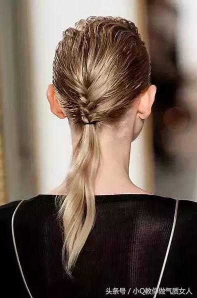 适合女生的发型半扎狼尾鲻鱼头,法式辫鱼尾辫麻花盘头