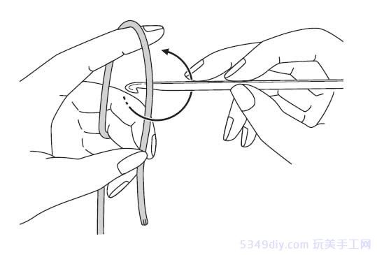 钩针平针锁针织法,钩针短针加针教程