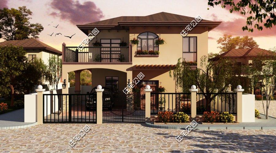 11x8米二层农村小别墅另带柴火房,农村自建房二层小别墅需要多少砖