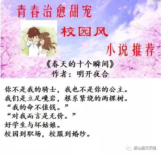 十部青春校园言情小说,青春治愈系校园风小说