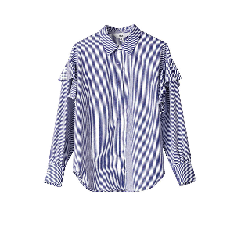 潮流荷叶边衬衫,荷叶边潮流衬衫