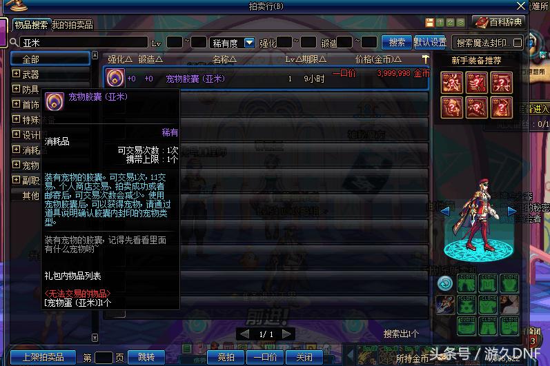 dnf搬砖神宠,dnf搬砖称号和宠物推荐