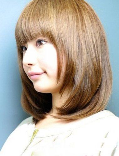 梨花头发型中长款,2020年最流行的梨花头发型