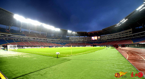 长沙贺龙体育场中国足球福地,中国球场足球