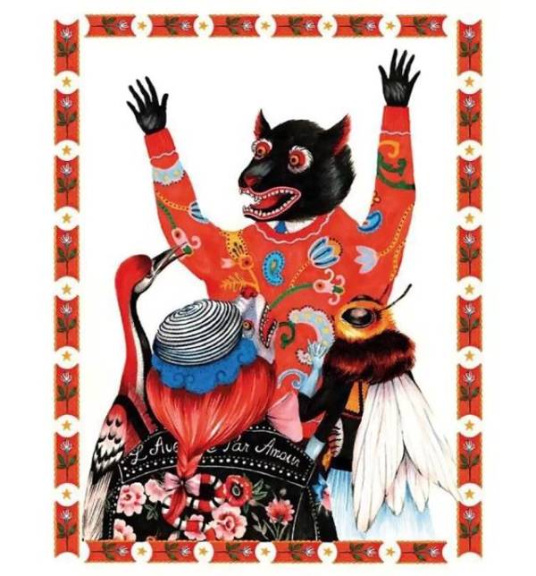 gucci日系插画,gucci限量版插画