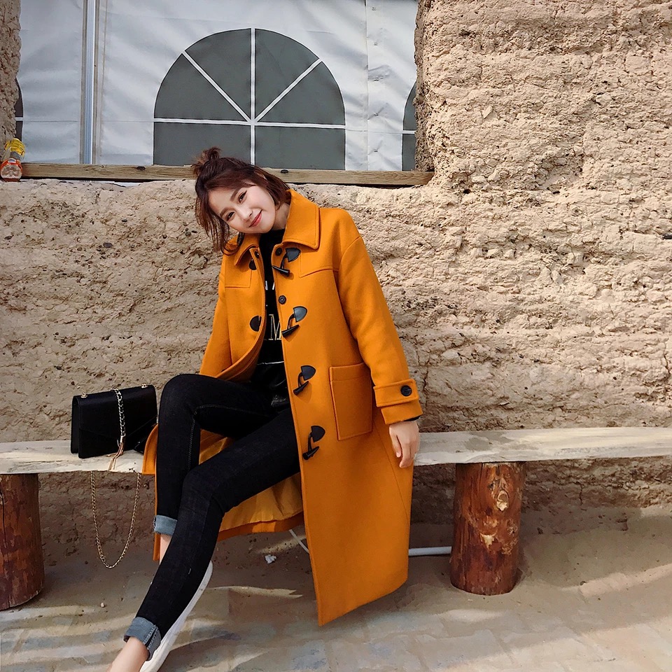 牛角扣大衣怎么搭配减龄,减龄牛角扣羊绒大衣