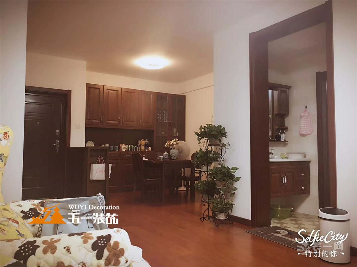 合肥华邦繁华里92平新家半包4.5万，实拍美式入住效果，附设计图