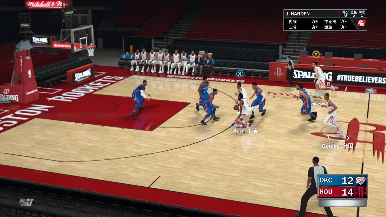 nba2k17怎么选择詹姆斯哈登,2k18詹姆斯最佳阵容