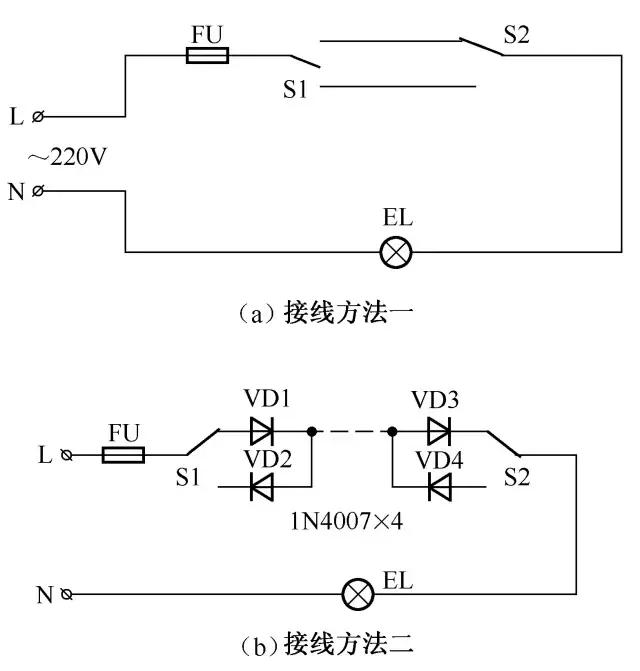常见的照明控制原理图老电工珍藏,照明基本线路的原理图