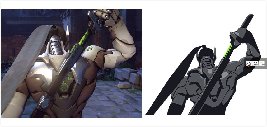 守望先锋英雄设计细节与彩蛋分析：源氏喷漆篇