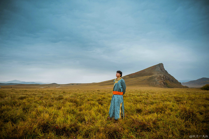 草原金秋美景图片,蓝天白云大草原的美图