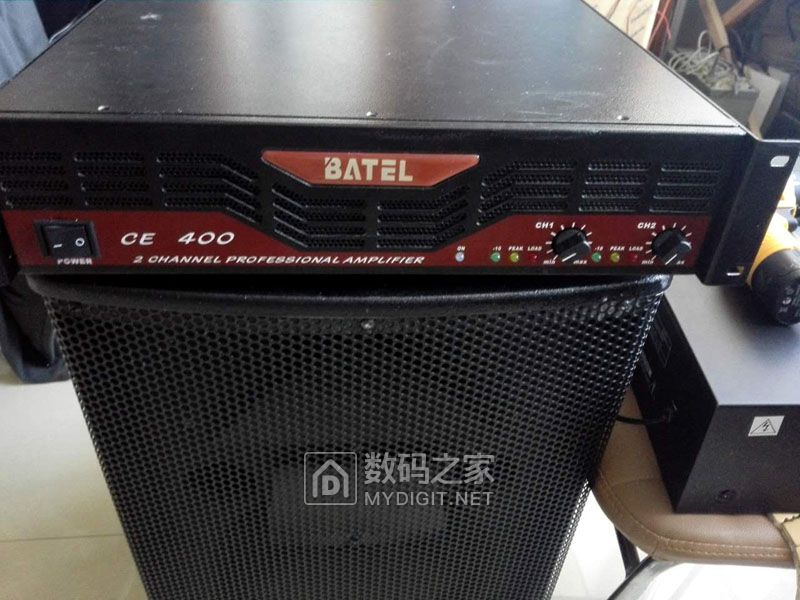 维修BATELCE400专业大功率功放，解决LOAD红灯报警故障问题