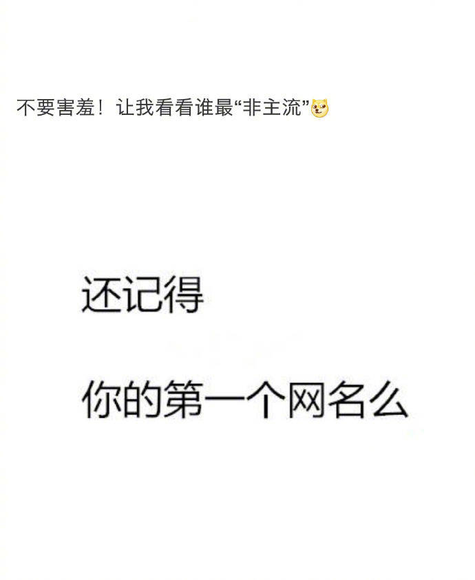 来说说你第一个奇葩网名的由来