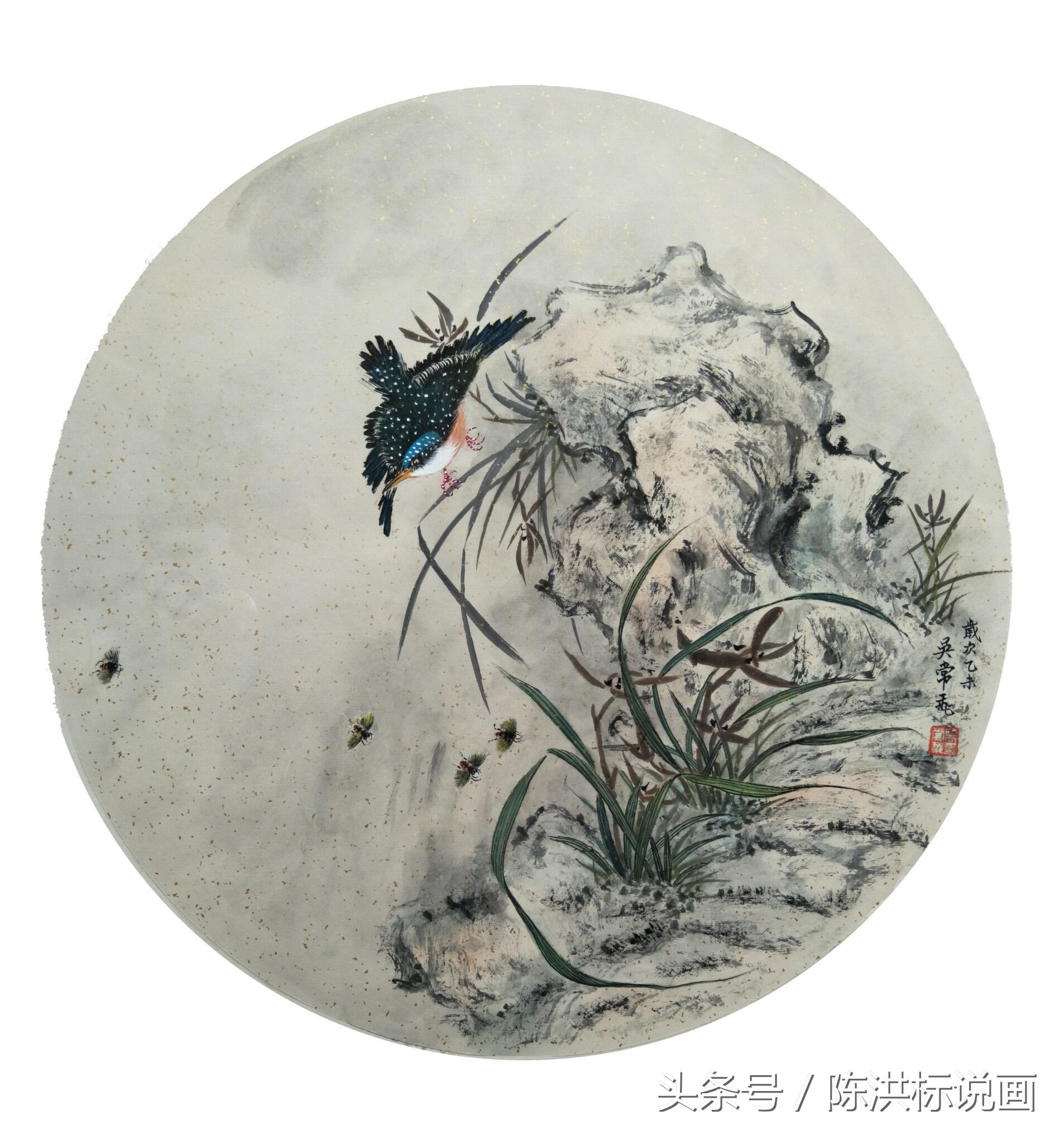 精美花鸟团扇22幅太漂亮了,团扇100幅欣赏