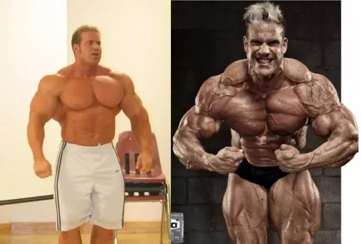 健美运动员停止健身一年后的样子,健美运动员减脂前后对比照