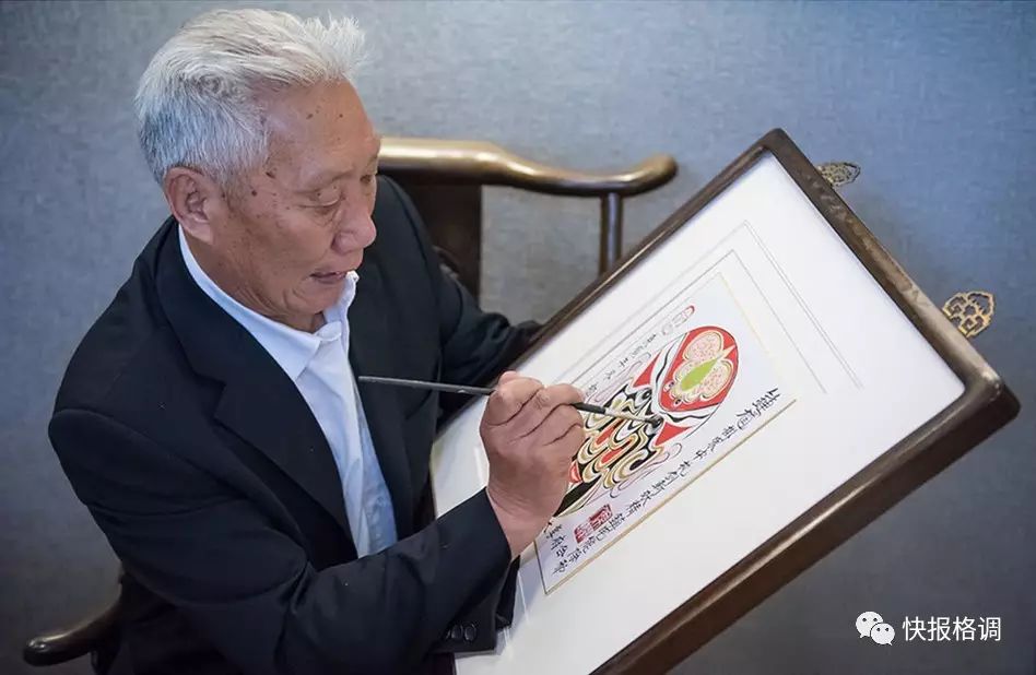 油画中国国粹脸谱,中国国粹戏曲风油画